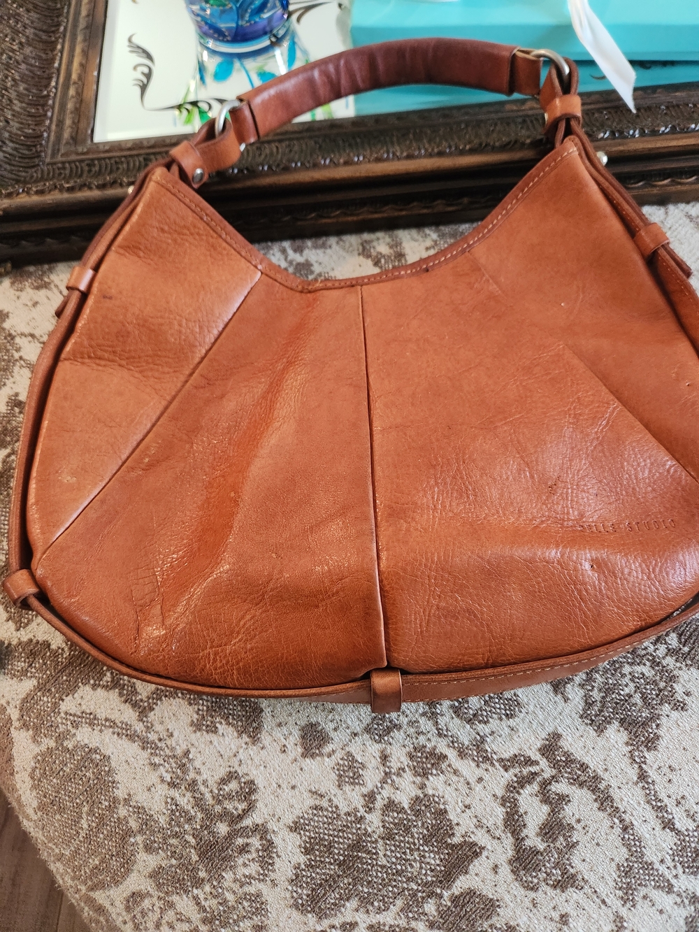 Wilsons Leather Cognac Brown Hobo Shoulder Bag